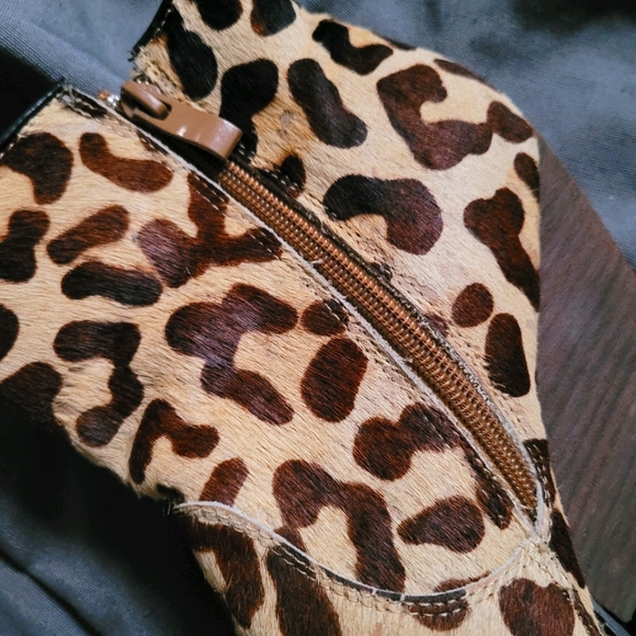 Very Volatile | Leopard Ponyhair Wedge Bootie 9 - Picture 15 of 15